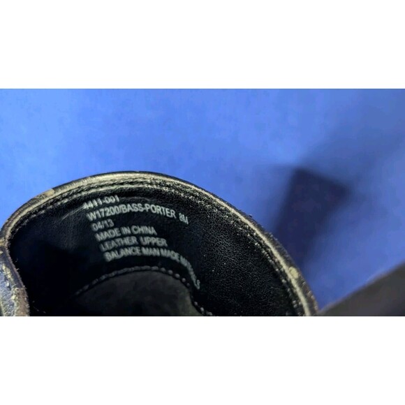 GH Bass PORTER Mule Clogs Black Suede W/Woven Front Buckle Preowned Womens Sz 8M - Picture 9 of 11